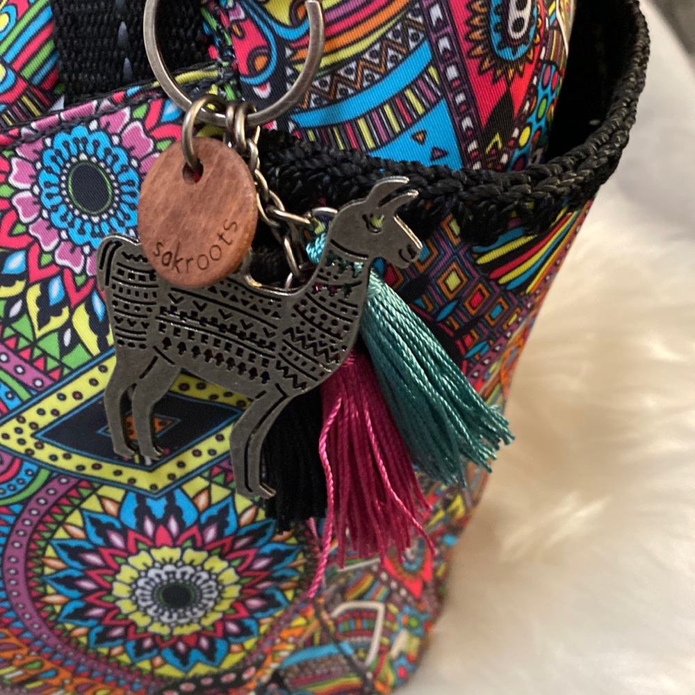 NEW! The Sak Rainbow Wanderlust Sakroots Tacoma Large Travel Weekender Tote - Picture 9 of 15